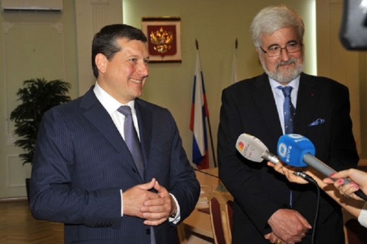 Встреча Валерия Шанцева и  Олега Сорокина с Послом Франции 