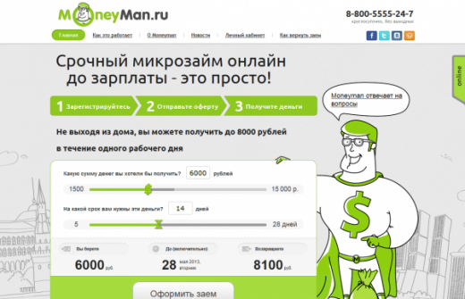 Стратегия и развитие стартап-проекта Moneyman.ru