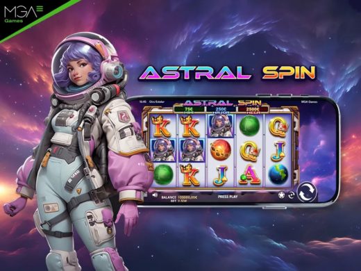 Astral Spin, футуристический космический игровой автомат для казино